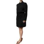 Emporio Armani Black Viscose Long Sleeves A Line Mini Dress 3