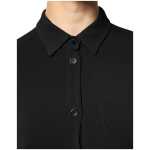 Emporio Armani Black Viscose Long Sleeves A Line Mini Dress 5