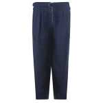 Emporio Armani Blue Linen Pant 4