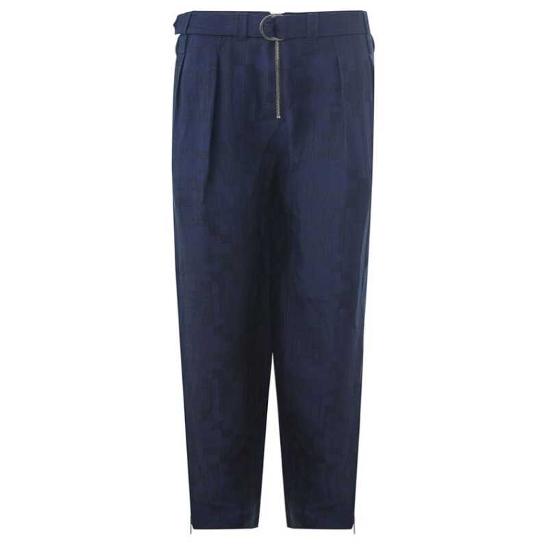 Emporio Armani Blue Linen Pant, theFeinheit