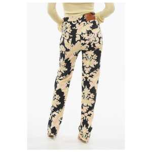 Etro 5 Pocketed Floral Patterned Denim Pants 2