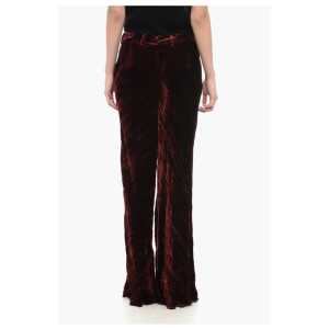 Etro Curly Velvet Pants With Flared Fit 2