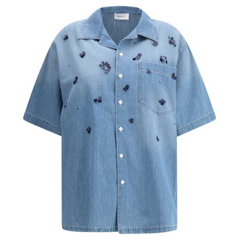Fabiana Filippi Short sleeve denim Shirt, theFeinheit