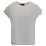 Fabiana Filippi T Shirt With Tulle Appliques