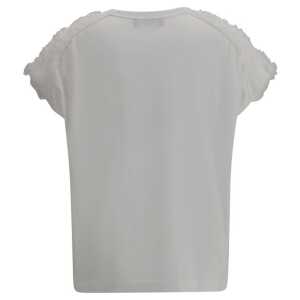 Fabiana Filippi T Shirt With Tulle Appliques 2