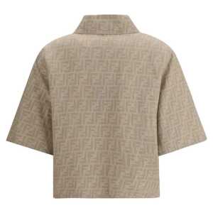 Fendi Chambray Cropped Jacket 2