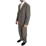Fendi Elegant Light Brown Wool Men Suit