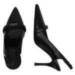 Furla Black Leather High Heel