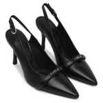 Furla Black Leather High Heel 2