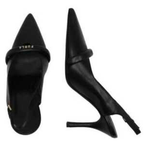 Furla Black Leather High Heel