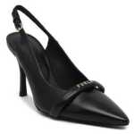 Furla Black Leather High Heel 5