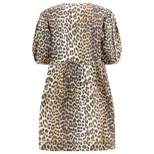 Ganni Leopard Mini Dress