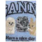 Ganni Puppies Short Sleeve Sweater 3