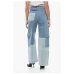 Ganni Two Tone Loose Fit Cargo Jeans 26cm 2