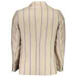 Gant Beige Linen Men Jacket