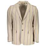Gant Beige Linen Men Jacket 2