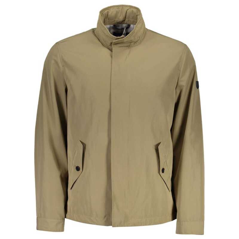 Gant Beige Polyester Men Jacket, theFeinheit