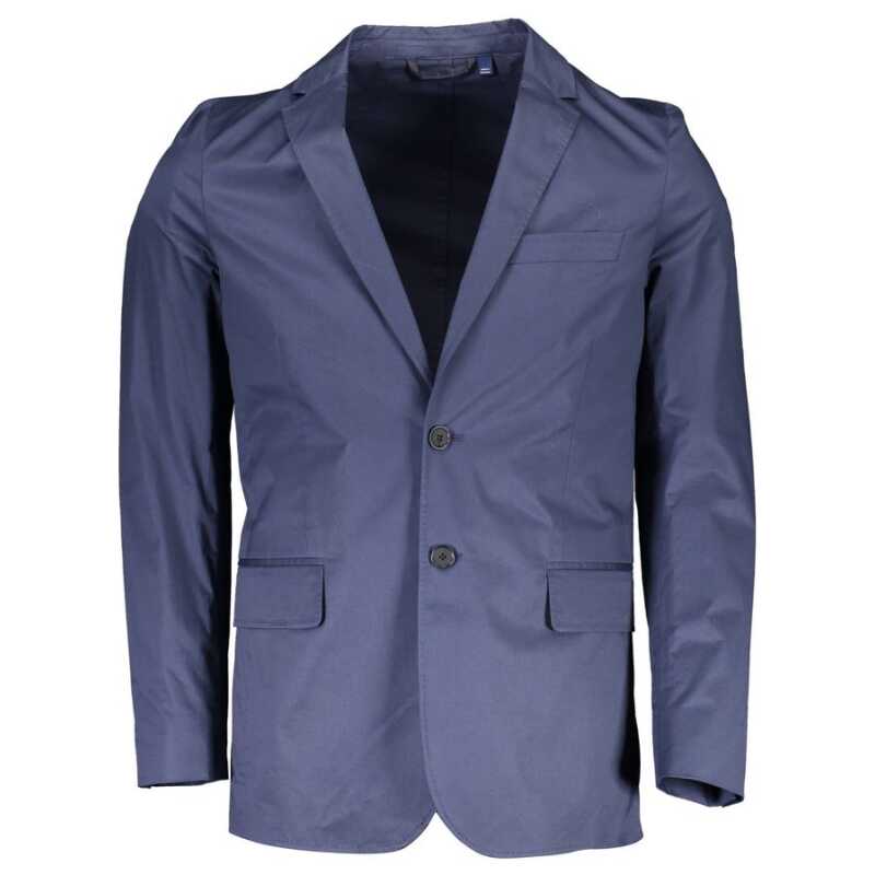 Gant Blue Cotton Men Jacket, theFeinheit