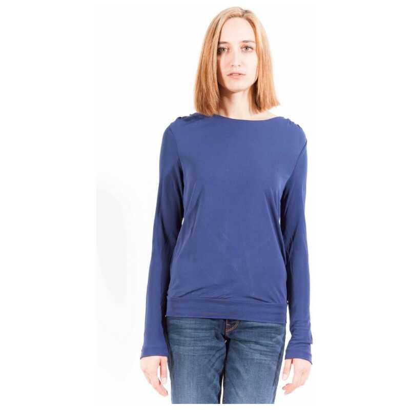 Gant Blue Viscose Women T-Shirt, theFeinheit