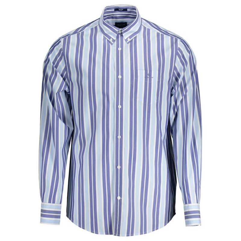 Gant Light Blue Cotton Men Shirt, theFeinheit