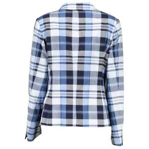Gant Light Blue Cotton Women Jacket