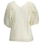 Gant White Cotton Women T Shirt 2