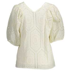 Gant White Cotton Women T Shirt 2