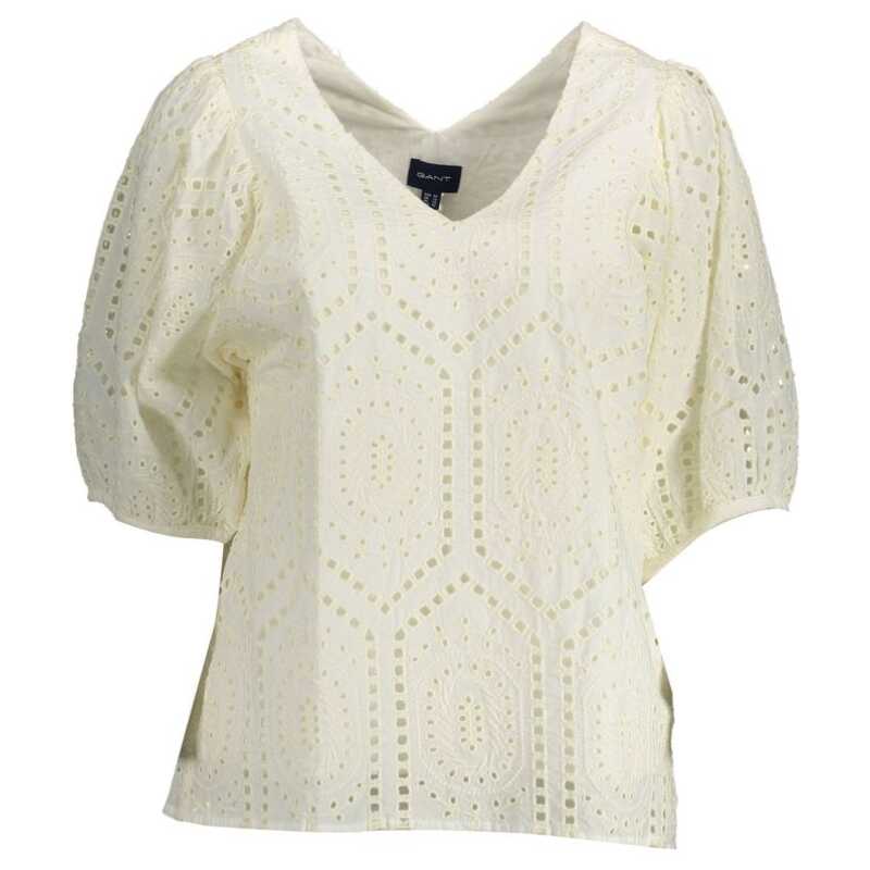 Gant White Cotton Women T-Shirt, theFeinheit