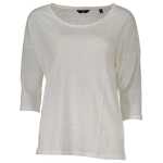 Gant White Linen Tops T Shirt