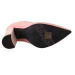 Gcds Chic Pink Suede Ankle Boots With Logo Socks 4