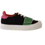 Gcds Stylish Multicolor Low Top Lace Up Sneakers