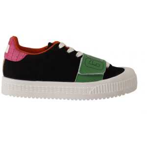 Gcds Stylish Multicolor Low Top Lace Up Sneakers