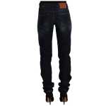 Gf Ferre Chic Mid Waist Skinny Jeans In Dark Blue Wash 2