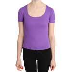 Gf Ferre Chic Purple Casual Top For Everyday Elegance 5