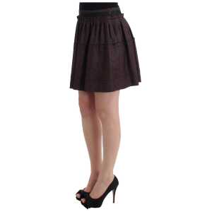 Gf Ferre Chic Purple Mini Skirt For Elegant Evenings