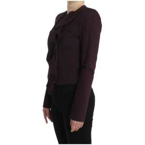 Gf Ferre Elegant Purple Cotton Blend Blazer