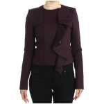 Gf Ferre Elegant Purple Cotton Blend Blazer 6