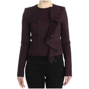 Gf Ferre Elegant Purple Cotton Blend Blazer 6