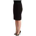 Gf Ferre Sleek Black Pencil Skirt Knee Length