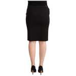 Gf Ferre Sleek Black Pencil Skirt Knee Length 2
