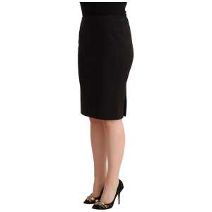 Gf Ferre Sleek Black Pencil Skirt Knee Length