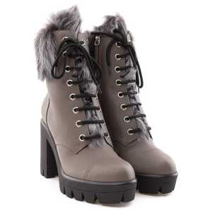 Giuseppe Zanotti Gray Eco Leather Boot 2