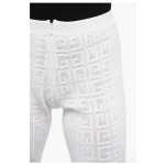 Givenchy Perforated Viscose Blend Flared Fit Pants With Monogram Moti 3