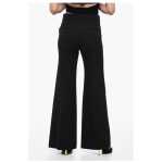 Givenchy Virgin Wool Wide Leg Pants With Concealed Closure 2