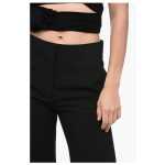 Givenchy Virgin Wool Wide Leg Pants With Concealed Closure 3