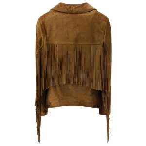 Golden Goose Suede Jacket With Fringe 2