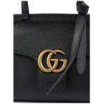 Gucci Black Leather Gg Marmont Handbag 2