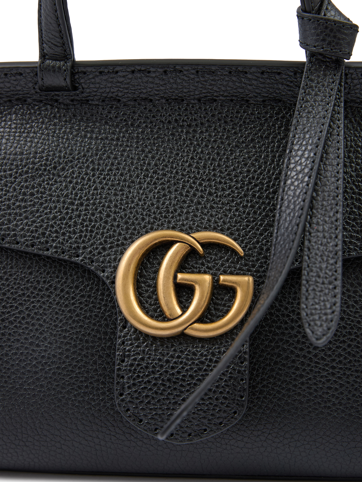 Gucci Black Leather Gg Marmont Handbag 2