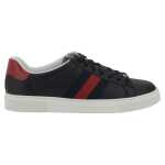 Gucci Black Leather Sneakers