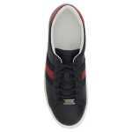 Gucci Black Leather Sneakers 4